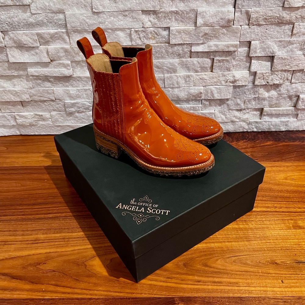 The Office of Angela Scott Chelsea "Miss Kate" Boots in Sienna (with box)